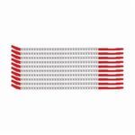 Brady® SCN10-9 Clip-Sleeve™ SCN Pre-Printed Wire Marker, 0.11 to 0.134 in Wire, 9 Legend, Black Legend, White Marker, Nylon