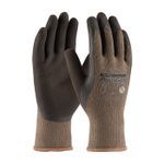 PIP® PowerGrab™ Premium 39-C1500/S 39-C1500 General Purpose Gloves, Coated, Seamless/Curved Finger Style, S, Latex Palm, Cotton/Polyester/Natural Rubber Latex, Brown, Continuous Knit Wrist Cuff, Latex Coating, Resists: Abrasion, Cut, Puncture and Tear