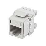 PREMISE WIRING NEXTSPEED® HJ6AW25 Ascent Cat 6A Universal Keystone Jack, 1 Ports, Thermoplastic, White