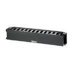 Panduit® PatchLink™ WMPHF2E 2-RU Horizontal Single-Sided Cable Manager, ABS, Black