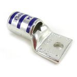 Color-Keyed® 54167 54100 1-Hole Compression Lug, 4/0 AWG Copper Conductor, Die Code: 54, 1/4 in Stud, Copper