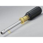 IDEAL® Nutmaster® 35-295 Nut Driver, Measurement System: Imperial, 7/16 in, Hollow Shank, Cushion Grip Handle, Brown Handle, Polished Chrome
