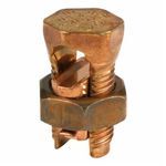 ILSCO® ClearChoice® IK-10 Split Bolt Connector, 16 to 10 AWG Compact/Compressed/Concentric Copper/Solid Conductor, 0.719 x 0.344 in Bolt, Copper Alloy
