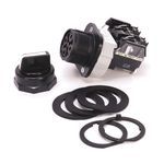 Rockwell Automation 800HC-HR2B Non-Illuminated Selector Switch, 30.5 mm, 2NO-2NC Contact Configuration, Knob Operator, White