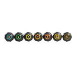 Klein® 65160 Nut Driver Set, Measurement System: Metric, 5 to 10 mm Size, 7 Piece, 6-3/4 in OAL, Cushion Grip Handle, Steel, Polished Chrome, Specifications Met: ASME/ANSI Specified
