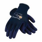ATG® MaxiFlex® Elite™ 34-274/M Ultra Lightweight General Purpose Gloves, Coated, M, Microfoam Nitrile Palm, Nylon, Blue, Continuous Knit Wrist Cuff, Microfoam Nitrile Coating, Resists: Abrasion, Cut, Puncture and Tear, Nylon Lining, Seamless Knit