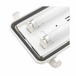 Atlas® IFW8254UEP5 Vaporproof Light Fixture, (4) Fluorescent Lamp, 120 to 277 VAC