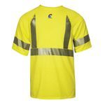 National Safety Apparel® BSTJTRC23X Flame-Resistant Base Layer Tee, 3XL, Hi-Viz Fluorescent Yellow, Modacrylic Blend