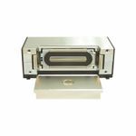 Securitron® MM15 Electromagnetic Lock, Instant Release Action, 4000 lb Holding Force, 130 mA at 12 VDC, 250 mA at 24 VDC Power Source, Stainless Steel, Brushed