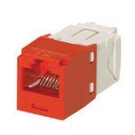Panduit® CJ688TGRD TX6™ PLUS 8-Position 8-Wire RJ45 Universal TG Style UTP Jack Module, Cat 6/Mini-Com® Module, 1 Ports