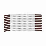 Brady® SCN15-2 Clip Sleeve™ Pre-Printed Wire Marking Sleeve, 0.154 to 0.177 in Wire, Nylon, 2 Legend