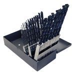 Chicago-Latrobe® 69864 120 Taper Drill Set, System of Measurement: Imperial System of Measurement, 1/16 in Minimum Drill Bit Size, 1/2 in Maximum Drill Bit Size, 118 deg Drill Point Angle, 29 Piece, HSS, Black Oxide