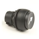 Rockwell Automation 800FP-E2U244 Round Single Arrow Pushbutton Operator, Black