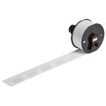 Brady® A62-11-417 Self-Laminating Vinyl Wrap Around Labels for Wraptor™ A6200 Printer Applicator - 1.5" x 0.5", Roll of 400 Labels, Printable Area: 0.50 in H x 0.50 in W, For Wire Thickness: 10 AWG - 6 AWG, Color: White, Clear