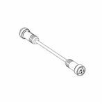 Brad® Mini-Change® 130010-0312 A-Size Double End Cordset, 7/8-16 UN Connector, Male x Female Connector, 12 ft Cable Length, 3 Pole, 1 Keyway