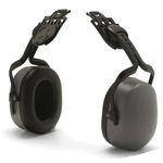 Pyramex® CM6010 Cap/Hard Hat Mount Dielectric Earmuff, 27 dB Noise Reduction, Gray, Specifications Met: ANSI S3.19