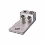 Blackburn® ADR60-22D Type ADR-ALCUL Dual Rated Mechanical Connector, 2 AWG to 600 kcmil Aluminum/Stranded Copper Conductor, 1/2 in Stud, 2 Bolt Holes, Aluminum