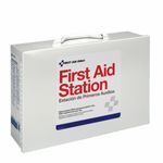 First Aid Only® 6135 Industrial First Aid Station, Wall Mounting, 446 Components, Steel Case, 15-1/2 in H x 10-3/4 in W x 4-3/4 in D