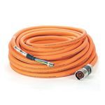 Rockwell Automation SpeedTEC Cable, Motor Power Only, SpeedTec DIN Connector, Drive-end, Flying-lead, 8 AWG, Continuous-Flex, 25 Meters