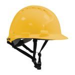 JSP® 280-AHS240-20 MK8 Evolution® Hard Hat, SZ 6-5/8 Fits Mini Hat, SZ 8 Fits Max Hat, HDPE, 4-Point Chin Strap/Polyester Strap Suspension, ANSI Electrical Class Rating: Class E, ANSI Impact Rating: Type II, Wheel Ratchet Adjustment