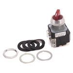 Allen-Bradley 800T-2HAH2KB6FX 800T PB, 30mm Selector Switch, 2 Position Selector Switch, Standard Knob Type, 12-130V AC/DC, Amber, Maintained, 12-130V AC/DC,  No Guards - on Terminals, LED Lamp