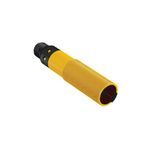 Banner Engineering S18SP6FF50Q Proximity Epoxy Encapsulated Sensor, Barrel, 50 mm, Infrared Sensing Beam, 3 ms Response Time, PNP Output