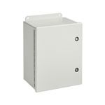 nVent HOFFMAN A1614CHFL A51FL Junction Box, 16 in H x 14 in W x 6 in D, Continuous Hinged Cover, NEMA 4, Steel