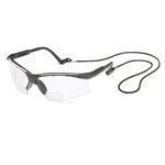 Gateway Safety® Scorpion® 16MC10 Protective Eyewear, Scratch-Resistant Lens Coating, Clear Lens, Half Framed Frame, Black Frame, Nylon Frame, Polycarbonate Lens, Specifications Met: ANSI Z87.1