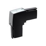 Hoffman SYSPEND™ S2ME CS4 Elbow, 7.68 in H x 7.68 in W, For Use With SYSPEND™ 281-MAX Suspension System, Aluminum, Black