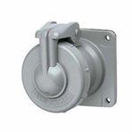 Killark® VersaMate® VR642 Explosionproof Pin and Sleeve Receptacle, 600 VAC, 250 VDC, 60 A, 4 Pole, 3 Wires, Gray