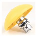 Rockwell Automation 800F Illuminated Mushroom Operators, Illuminated, Push-Pull, 90mm Half Dome, Round Metal (Type 4/13, IP66), Yellow, Standard Pack (Qty. 1)