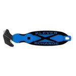 KLEVER INNOVATIONS KCJ-XC-65B High Quality Safety Cutter, 1.75 in W Single Blade, Locking Tab, Carbon Steel Blade, 1 Blades Included, 7 in OAL
