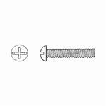 BBI 577416 Combination Fully Threaded Machine Screw, Measurement System: Imperial, #10-32 Thread, 1/2 in OAL, Round Head, Zinc CR+3 Plated, Phillips®/Slotted Drive