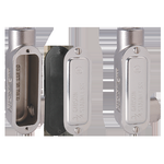 Gibson Stainless® Gardner-Gibson 7075LR Type LR Conduit Body, 3/4 in Hub, 8, Stainless Steel, Polished