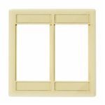 Bryant Electric IMF2OW iSTATION™ Modular Plate Frame, 2 Gangs, 12 Ports, ABS, Office White, For Use With All iStation Modules 6-Units