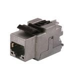 PREMISE WIRING NEXTSPEED® SJ6A2B Cat 6a Shielded Jack, Keystone Module, Zinc, Black