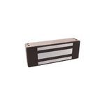 Securitron® M62 Magnalock, Electromagnetic Action, 1200 lb Holding Force, 250 mA at 12 VDC, 150 mA at 24 VDC Power Source, Stainless Steel, Satin