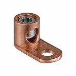 Blackburn® L125BB L Series 1-Hole Non-Insulated Compression Lug, 8 to 1/0 AWG Stranded Copper Conductor, Copper