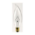 Sylvania 25B10C/BL/2PK-120V/13452 Decorative Incandescent Lamp, 25 W Wattage, Candelabra Lamp Base, Incandescent Lamp, B10 Shape, 175 Lumens