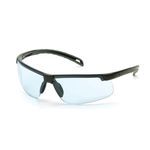 Pyramex® Ever-Lite® SB8660DT Unisex Safety Glasses, H2X Anti-Fog/Scratch-Resistant Lens Coating, Infinity Blue Lens, Wraparound Frame, Black Frame, Polycarbonate Frame, Polycarbonate Lens, Specifications Met: ANSI Specified