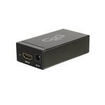 Quiktron® C2G® 54179 HDMI Adapter Converter, 100 to 240 VAC, 5 VDC, HDMI Female End A, DisplayPort™ Female End B, Black