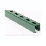 Superstrut® B1400HS-10GR B Series Half Slotted Metal Channel, 9/16 x 1-1/8 in Slot, 2 in Slot Spacing, 14 ga Thickness, 10 ft L