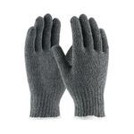 PIP® 35-C500/L Medium Weight Work Gloves, Seamless Style, L, 65% Cotton/35% Polyester Palm, Cotton/Polyester, Gray/White, Knit Wrist Cuff, Resists: Dirt and Debris