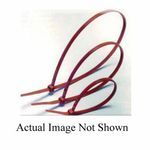 DOLPHIN® DC-8HAH Plenum Rated Standard Cable Tie, 8 in L x 0.18 in W x 0.05 in THK, Nylon, Red