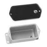 nVent HOFFMAN A402DSC A51DR Contoured Junction Box, 4 in H x 2 in W x 2 in D, Flat Screw Cover, NEMA 4, Steel