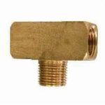 Midland Industries 28281 Branch Tee, 1/8 in, FNPTF x FNPTF x MNPTF, CA360 Brass, Import