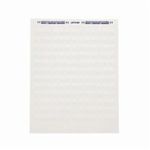 Brady® LAT-15-361-1 Lase Printable Label, 3/4 in L x 1/2 in W, Legend: Blank, White/Translucent Legend/Background, Polyester