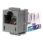 PREMISE WIRING NEXTSPEED® XCELERATOR™ HXJ6GY Standard Universal Modular Jack, Cat 6 Module, Keystone Mounting, 1 Ports