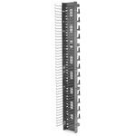 PREMISE WIRING VM620 M Series Double Sided Rack Mount Vertical Cable Manager, 84 in H x 6 in W x 21.34 in D, Steel, Black