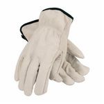 PIP® 68-105-XL Drivers Economy Grade General Purpose Gloves, General Purpose Glove, Straight Thumb Style, XL, Top Grain Cowhide Leather Palm, Top Grain Cowhide Leather, Natural, Slip-On Cuff, Uncoated Coating, Resists: Abrasion, Unlined Lining